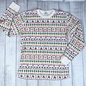 Hanna Andersson 100% Organic Cotton ELF Christmas Pajama Top Adult XL
